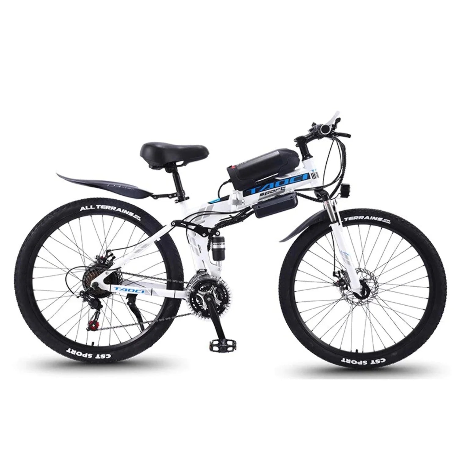 Electric Folding Mountain Bike 26 in 21 Speed Long Endurance Power - Assisted Bicycle Electric City Bike - Product image 1