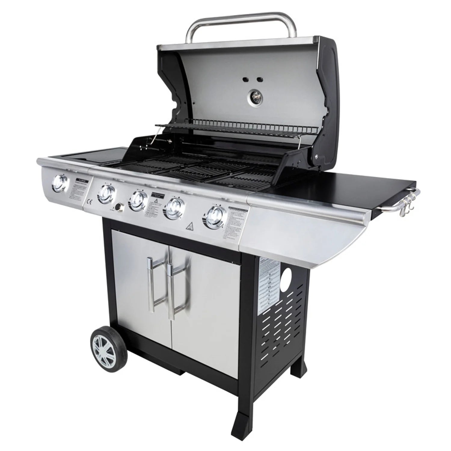 BRISBANE gas barbecue - 4 14kW burners + Somagic stove -