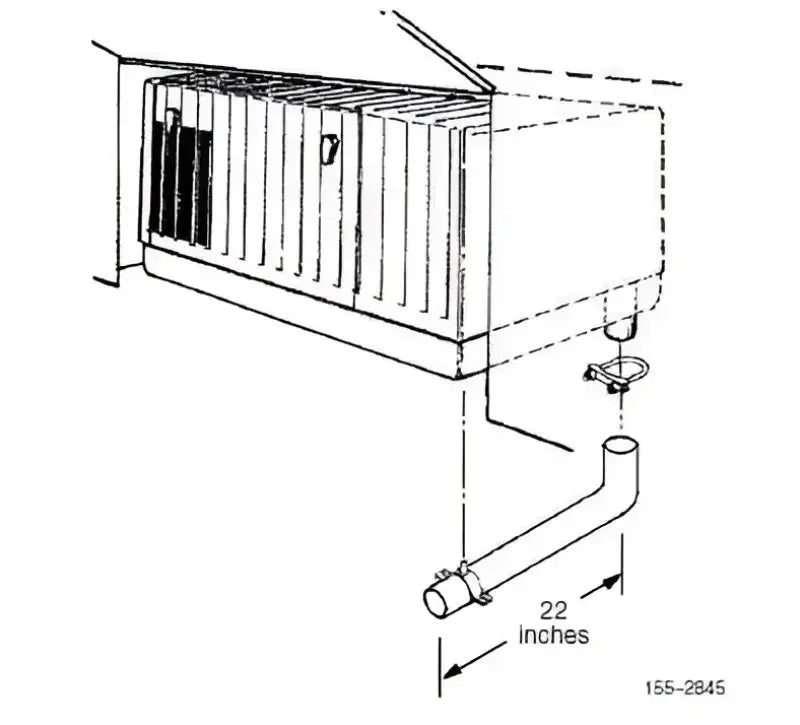 155-2845 Cummins Power Generation Generator Exhaust Pipe Use With RV