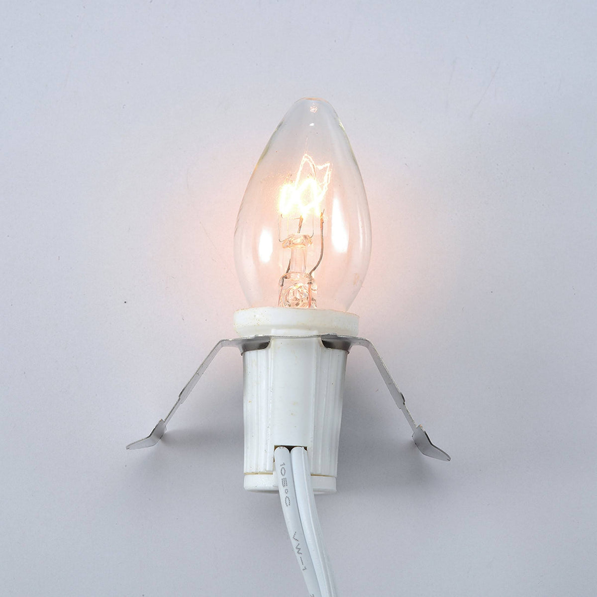Holiday Time 8-Foot Light Cord, with 4 Clear Bulbs, Size: 8' - Product image 1
