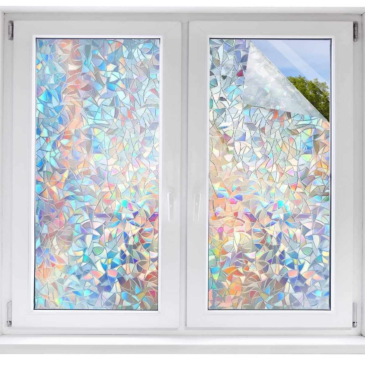 STATINT Window Films STATINT Stained Glass Window Privacy Film, UV Blocking Window Clings - Product image 1