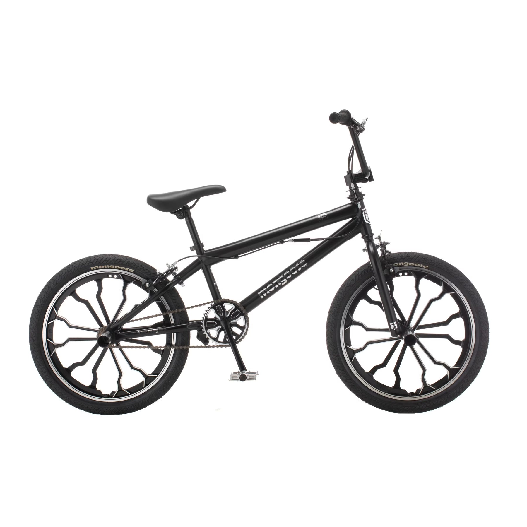 Mongoose Rebel Kids BMX Bike, 20 - In. Wheels, Children & Tweens Ages 7 - 13, Black Bicycle - Product image 1