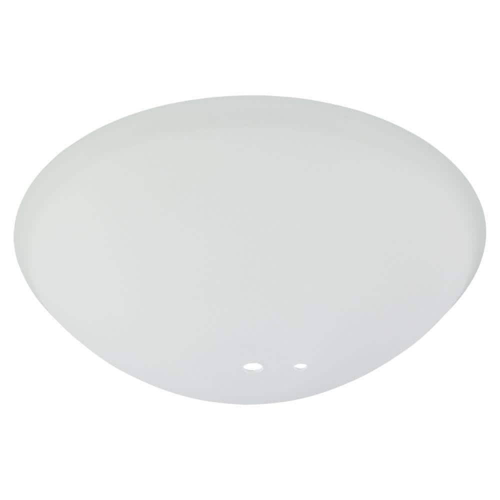 Hampton Bay Springview 52 in. White Ceiling Fan Replacement Frosted White Glass Bowl - Product image 1