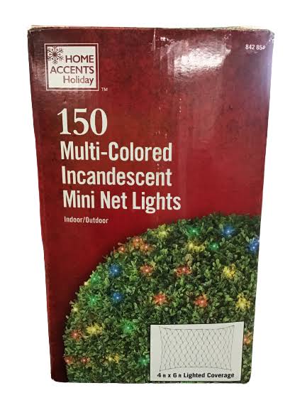 Home Accents Holiday 150 Mini Incandescent Net Lights, Multi-Colored - Product image 1