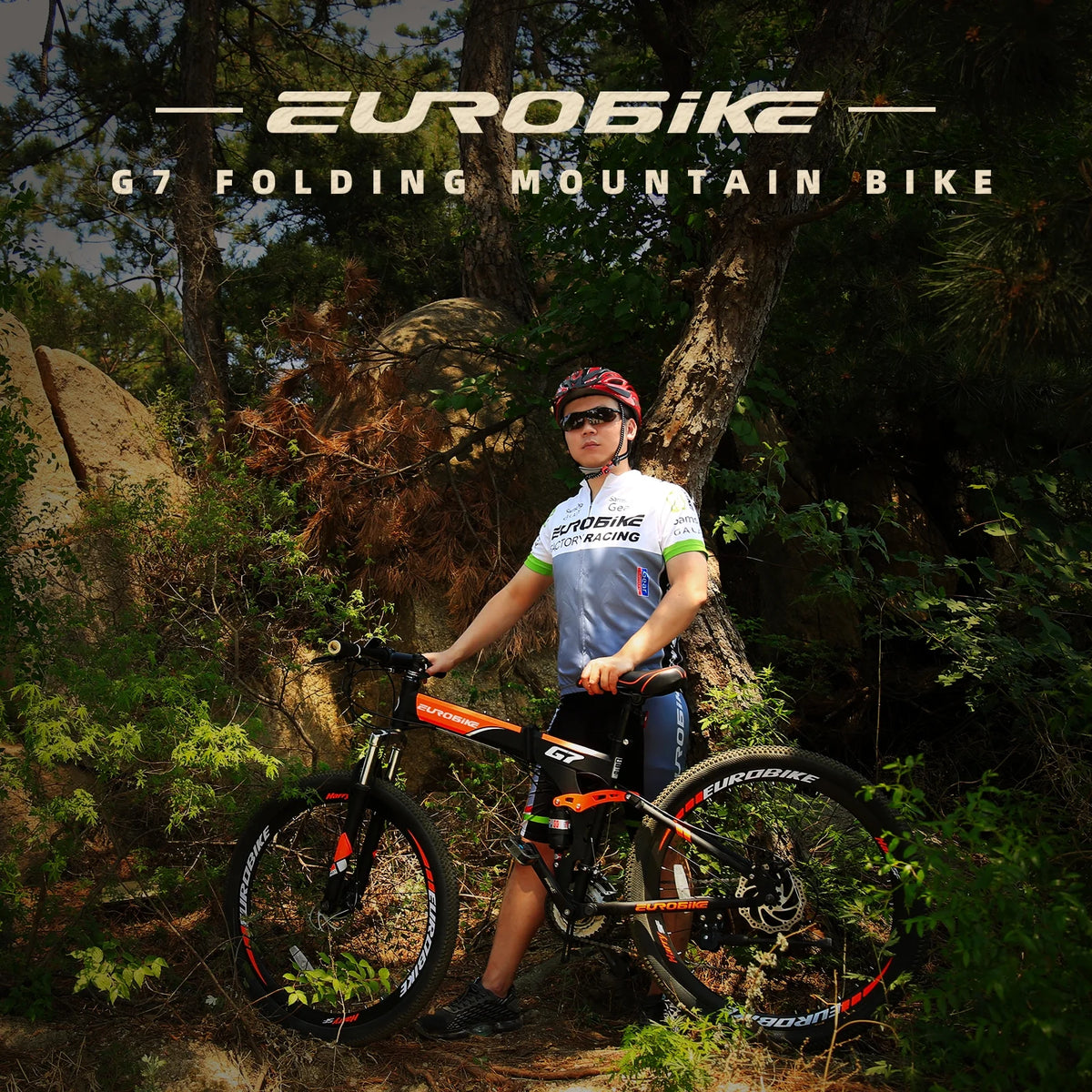 Eurobike 27.5" Full Suspension Folding Mountain Bike Foldable Frame Bicycle Disc Brakes Men or Women Bikes - Product image 11