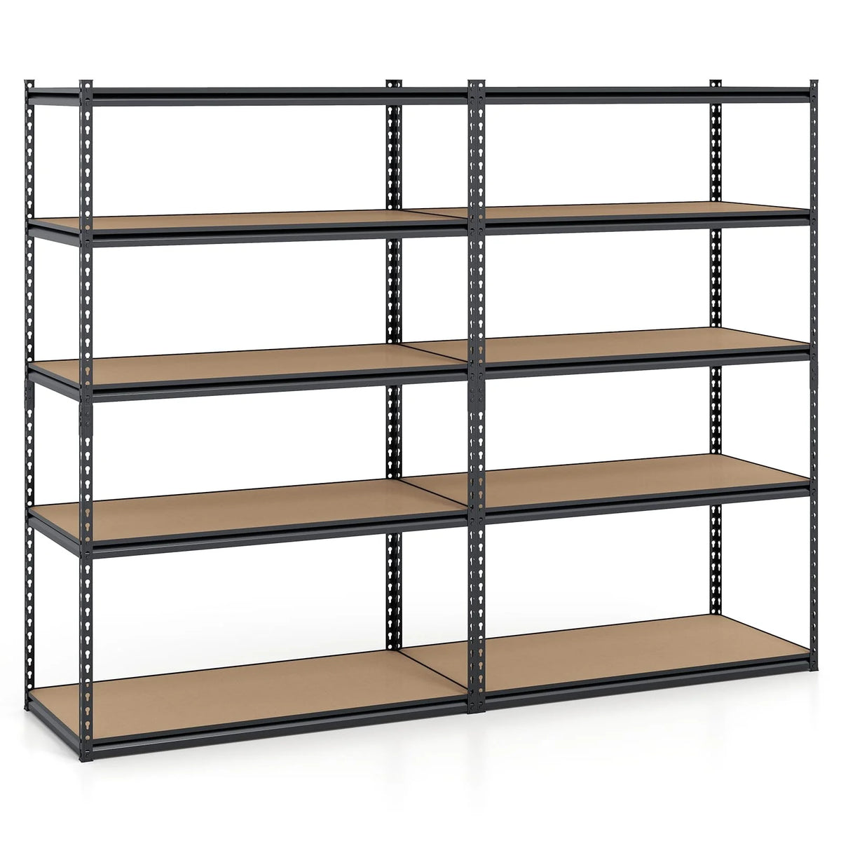 Giantex 5-Tier Metal Storage Shelves w/Adjustable Utility Rack (48" W x 24" D x 72" H) - Product image 10