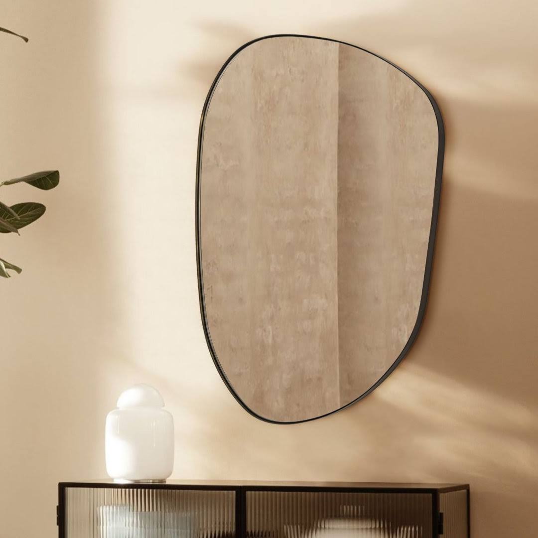 Bertlinde Asymmetrical Wall Mirror Irregular Shaped Mirror for Living Room - Product image 1