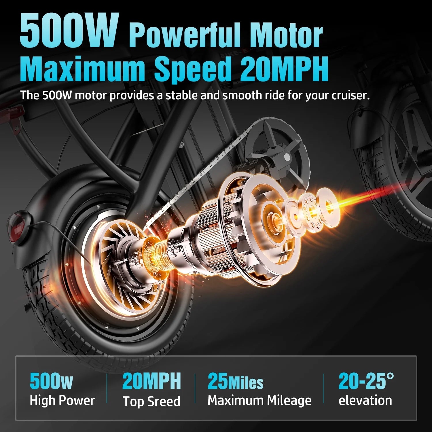 ASKGO Z6 14" Electric Bike 1200W Motor, 48V/10AH E - Mountain Bike - Product image 10