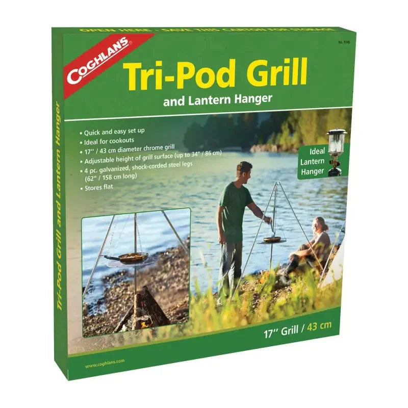 9340 Coghlan's Campfire Grill Tripod Style With Lantern Holder