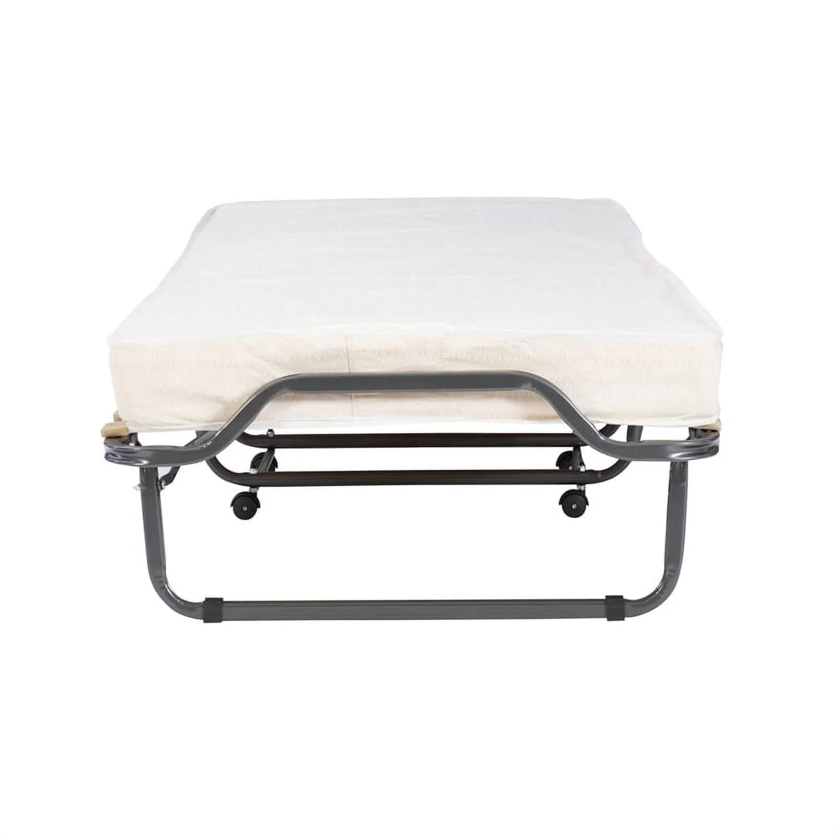 Riverbay Furniture Metal Folding Bed with Memory Foam Mattress in Beige - Product image 9