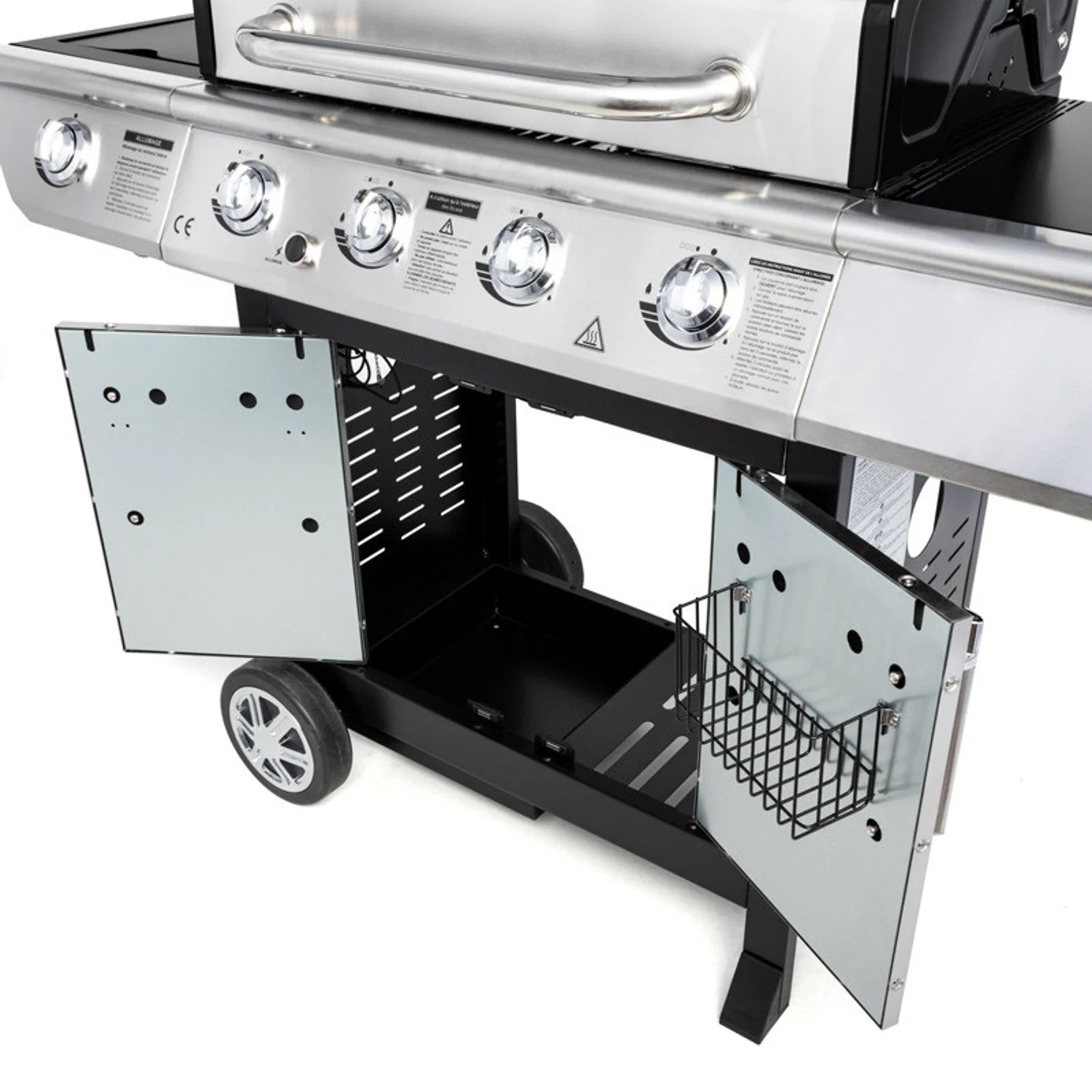 BRISBANE gas barbecue - 4 14kW burners + Somagic stove -