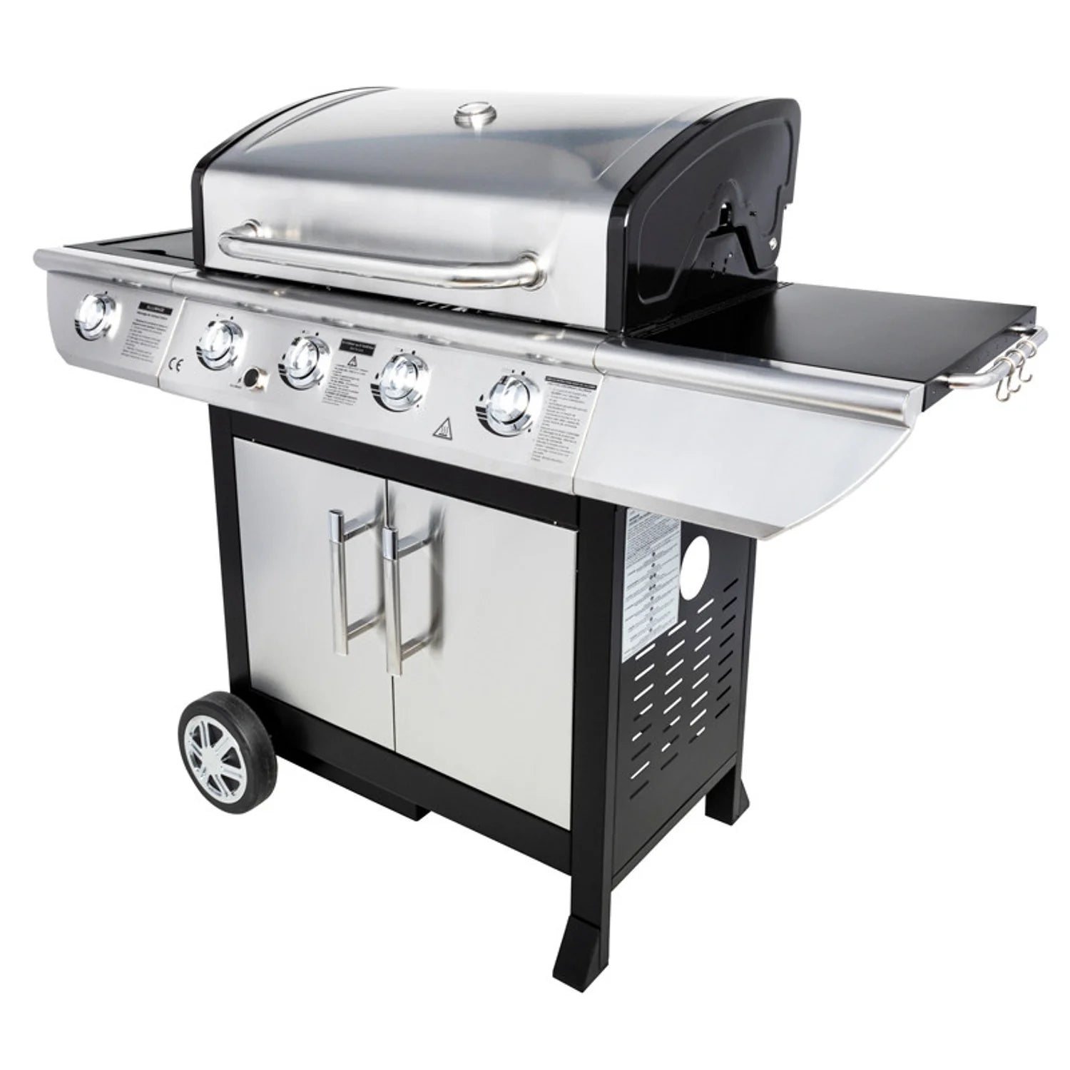 BRISBANE gas barbecue - 4 14kW burners + Somagic stove -