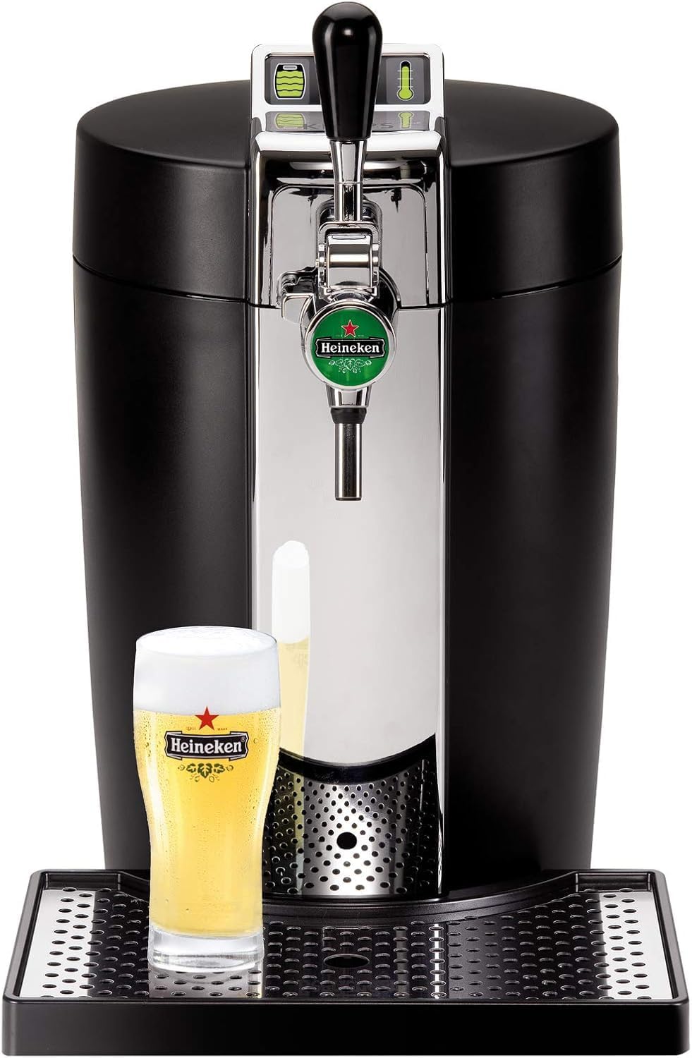 KRUPS BEERTENDER Draft beer machine, Compatible with 5 L kegs, Beer tap, Beer pump, Temperature indicator, Remaining volume indicator VB700800
