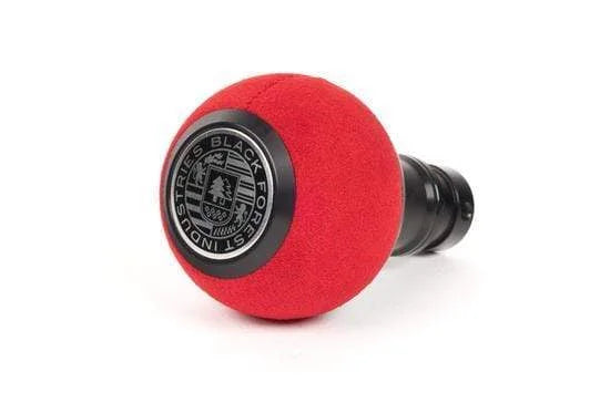 BFI GS2 Heavy Weight Shift Knob - Red Alcantara - Black Anodized (MINI Fitment)