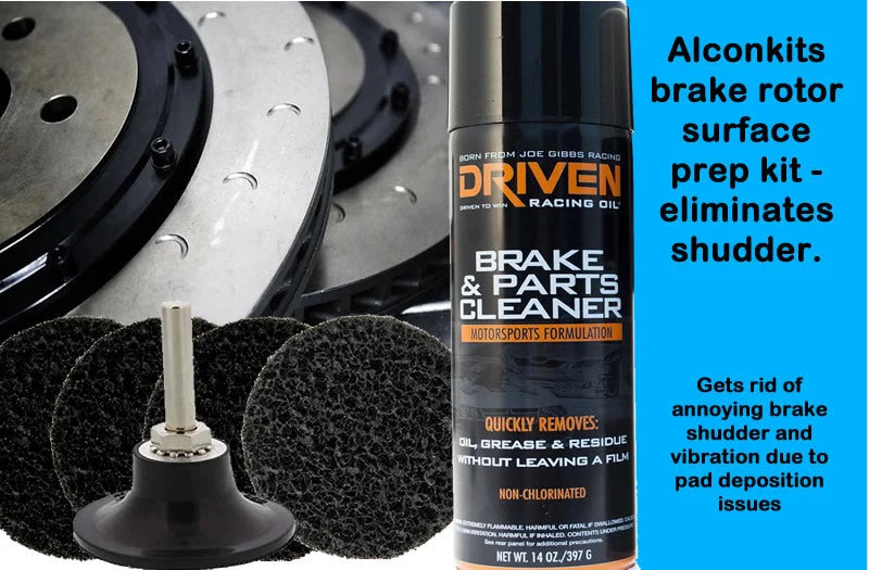 Brake rotor shudder fix and surface conditioning kit