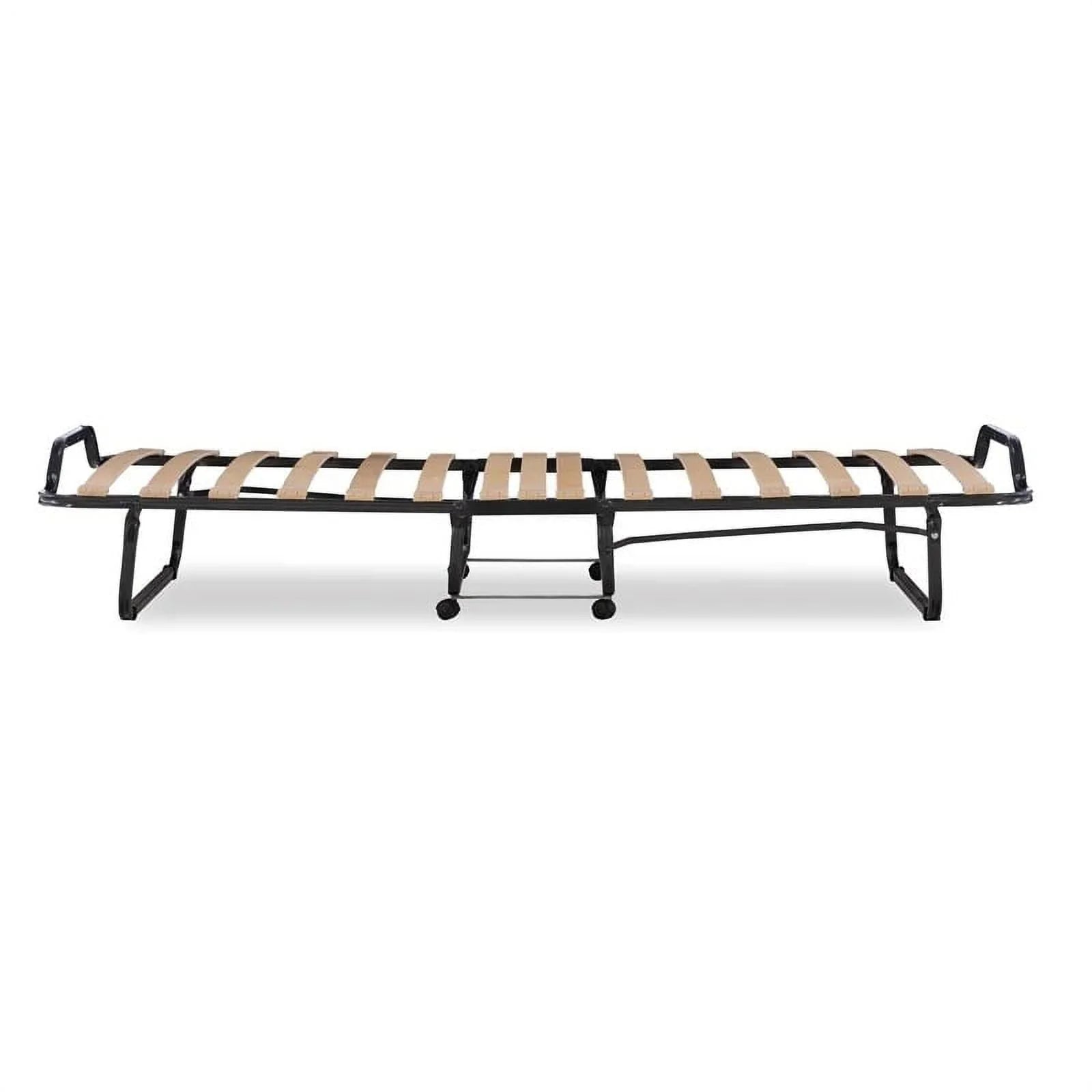 Riverbay Furniture Metal Folding Bed with Memory Foam Mattress in Beige - Product image 11