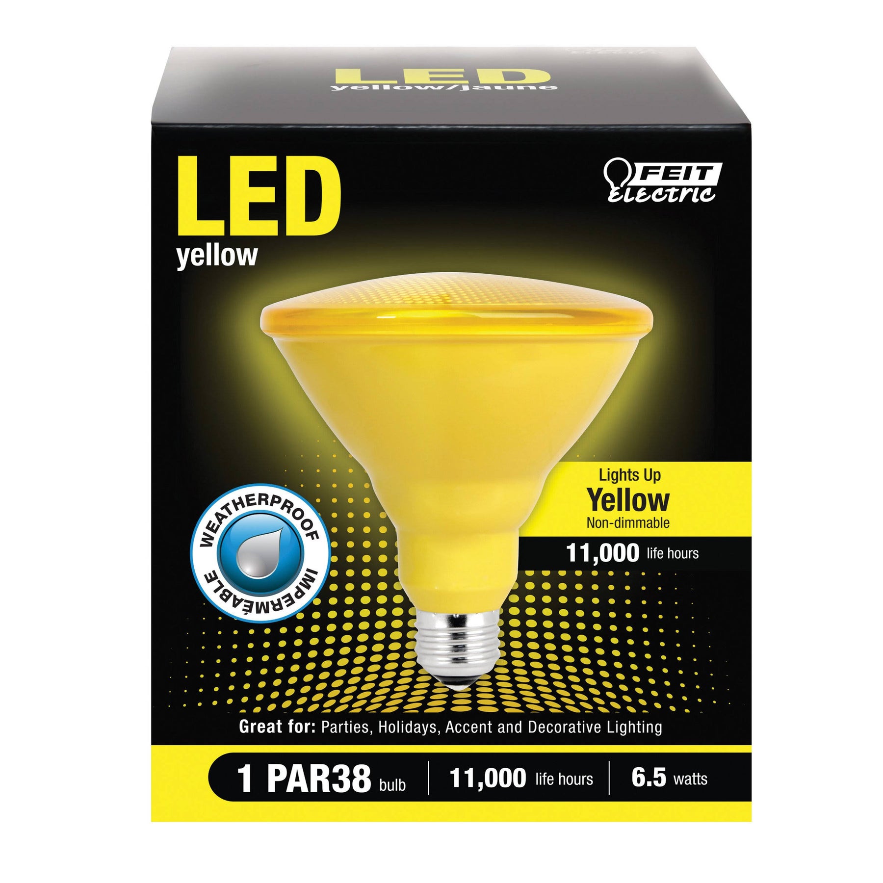 Feit Electric PAR38 LED Bulb Yellow 90W - Product image 1
