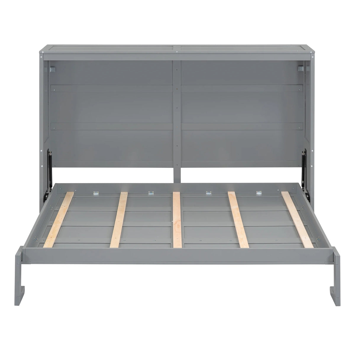 Harper & Bright Designs Full Size Murphy Bed Space - Saving Foldable Wooden Wall Bed with a Shelf for - Product image 11