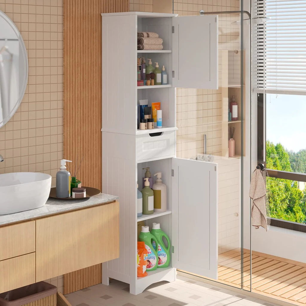Aiho 67"h Bathroom Storage Cabinet with 2 Doors and 1 Drawer for Bathroom, Bedroom, Kitchen - Product image 3