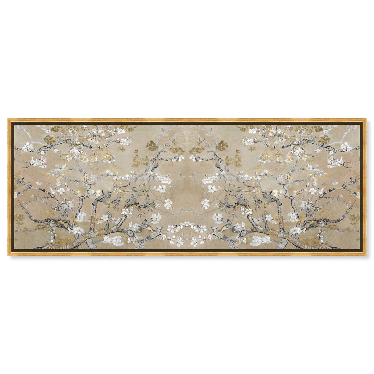 The Oliver Gal Artist Co. French 20 in x 54 in, Van Gogh in Gold Blossoms Inspiration Twin - Product image 1