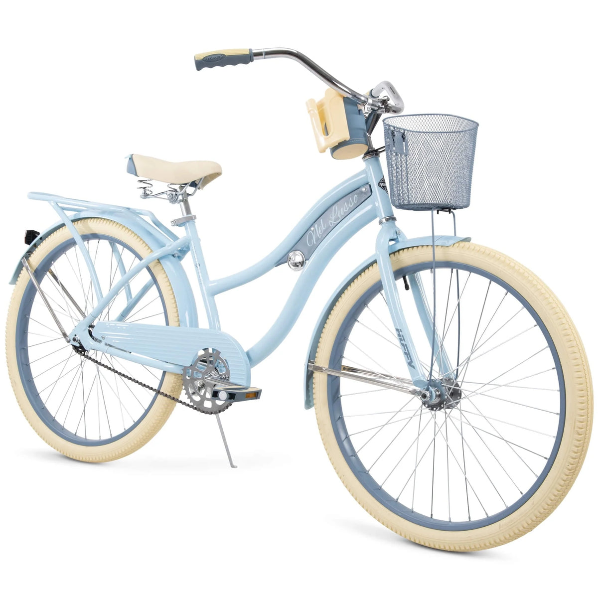Huffy, Nel Lusso Classic Cruiser Bike with Perfect Fit Frame, Women'S, Light Blue, 26 in - Product image 1