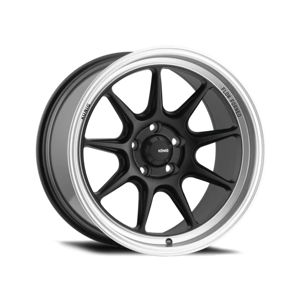 Konig Countergram 19" 5x108 Matte Black/Machined Lip
