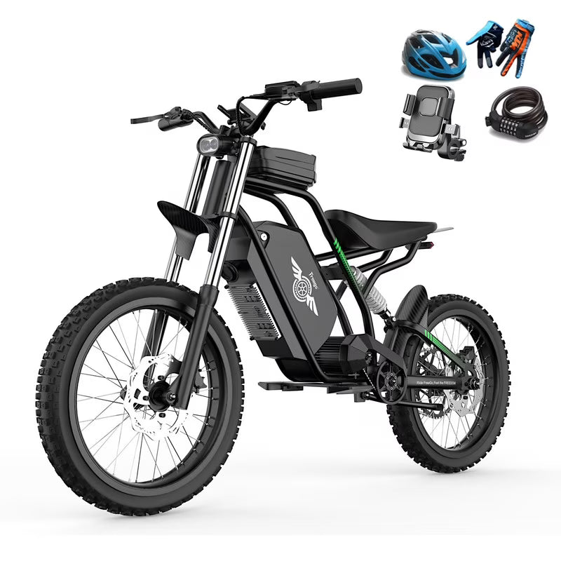 40MPH Electric Bicycle, Dual - Mode Electric Dirt Bike 3000W(Peak)Freego Nova3 Electric Motorcycle Bike for - Product image 1