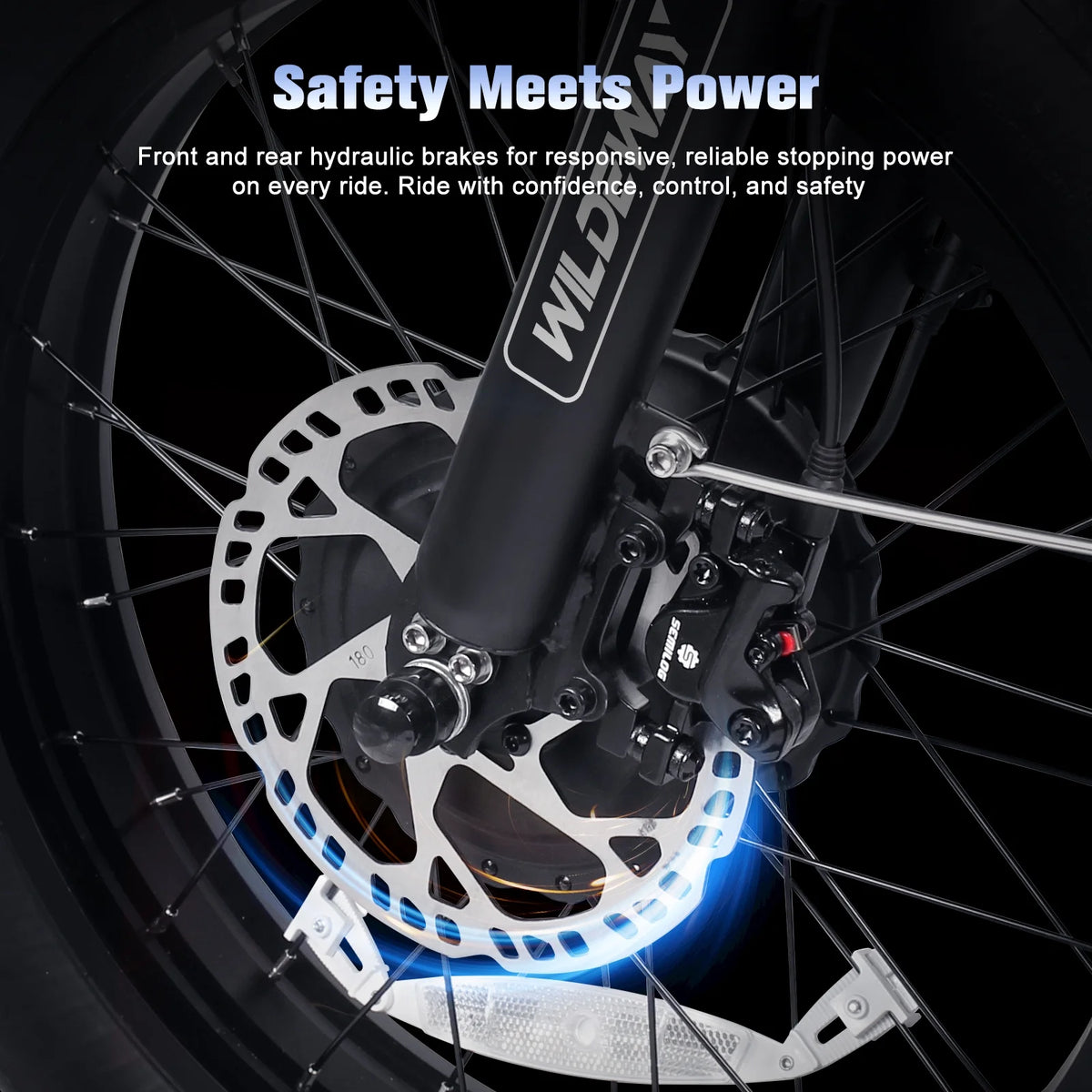 Wildeway Folding Dual Motors 2000W Mountain Bike for Adult, UL2849 48V 32AH Removable Battery Ebike - Product image 8