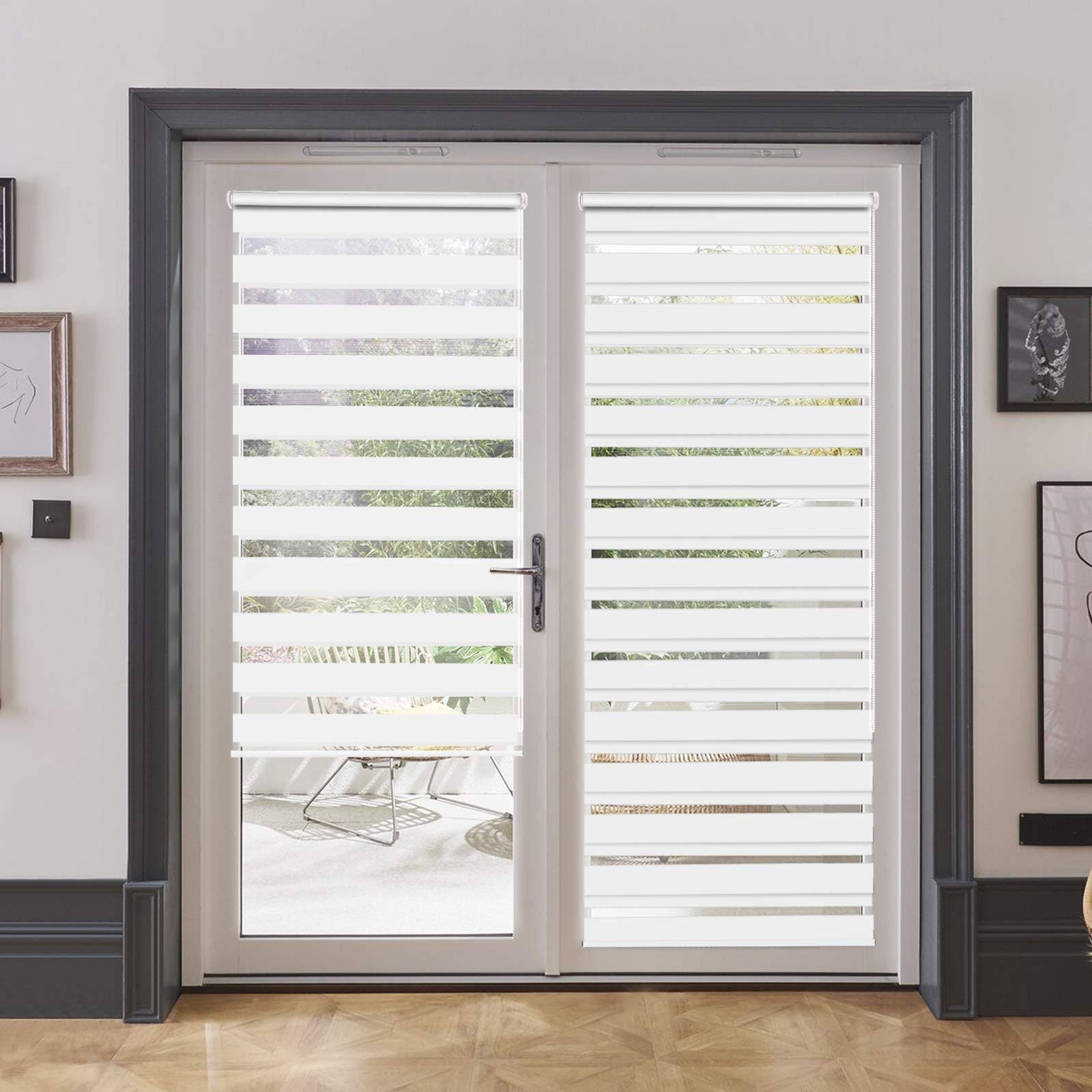 Luckup Corded Light Filtering Horizontal Window Shade Zebra Blinds 35.4 inch x 90 inch, Size: 35.4 x 90 - Product image 1
