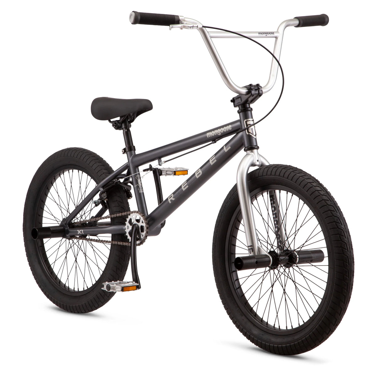 Mongoose Rebel X1 BMX Bike, 20 - In. Wheels, Kids Ages 7 - 14 Years, Gray Child Bicycle - Product image 2