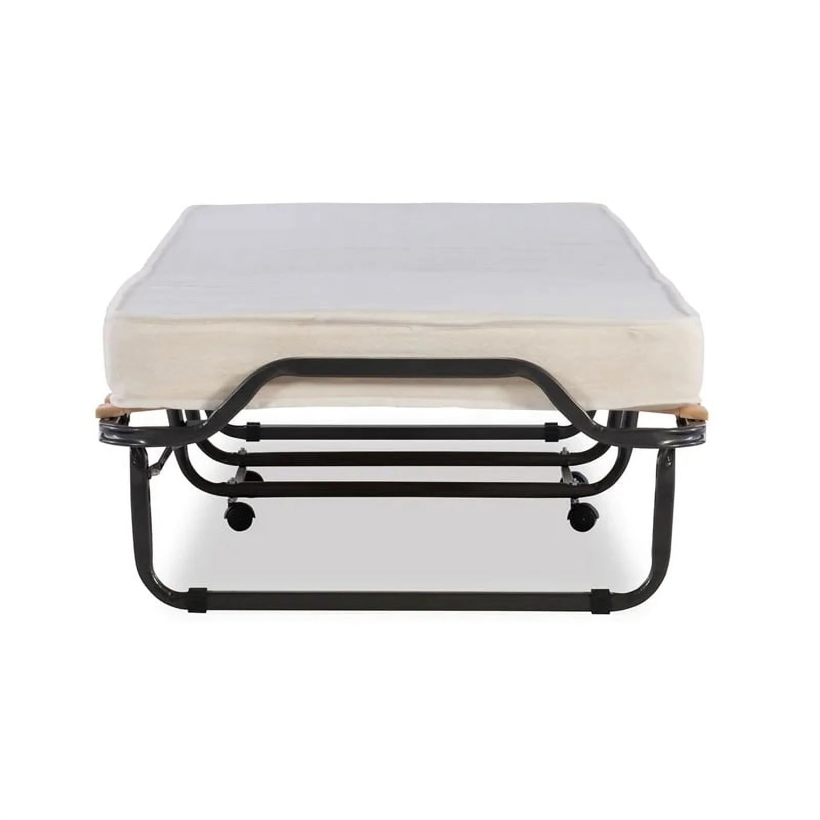 Riverbay Furniture Metal Folding Bed with Memory Foam Mattress in Beige - Product image 8