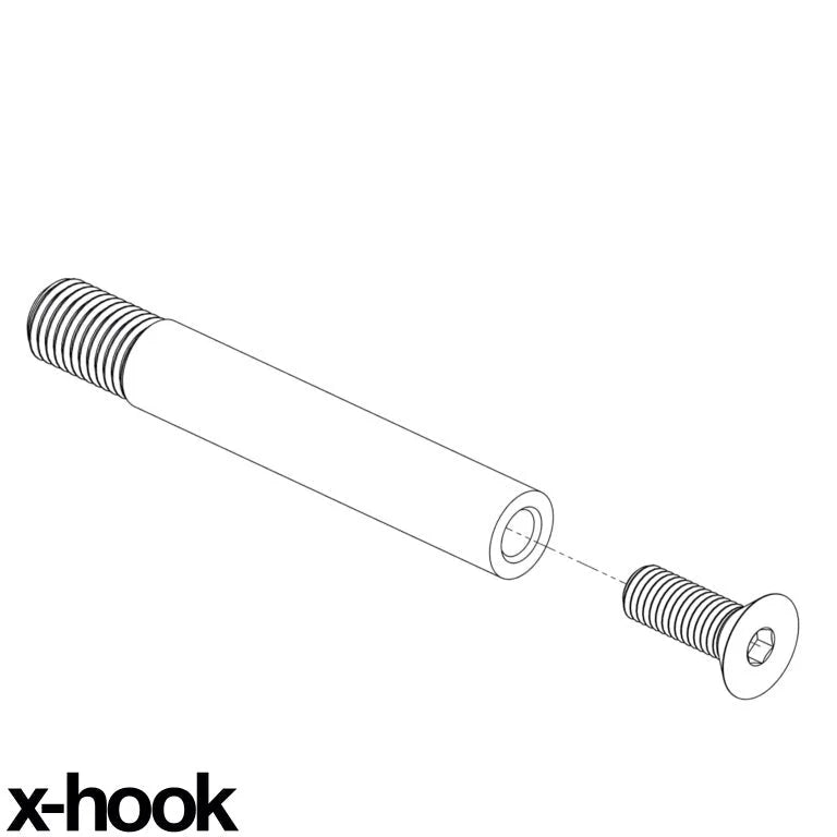 x-hook Mounting Shaft (Required) Porsche Boxster 718 - 17+ (In stock)