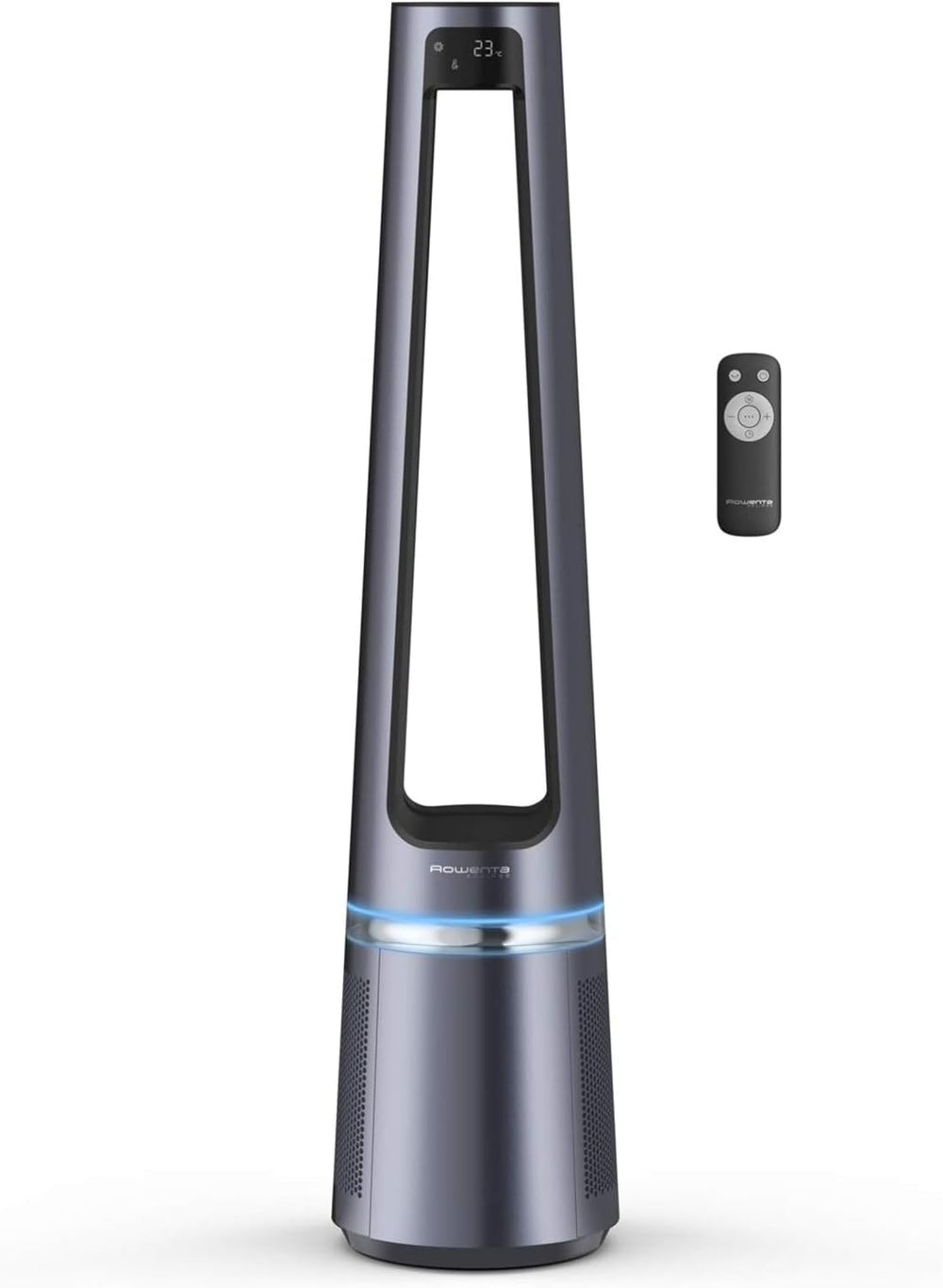 Rowenta Eclipse 2-in-1 Purifying fan, Ventilates and filters the air, Fine particles, 32 dB (A), Powerful, Oscillation, 12 speeds, Timer