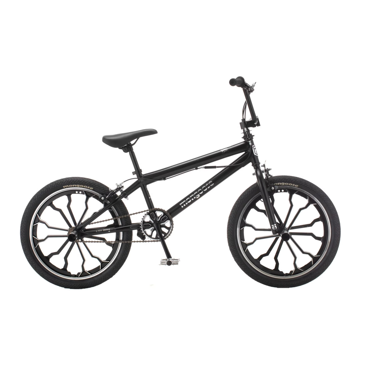 Mongoose Rebel Kids BMX Bike, 20 - In. Wheels, Children & Tweens Ages 7 - 13, Black Bicycle - Product image 1