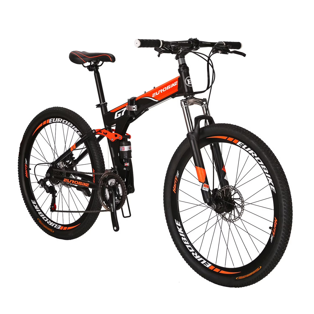 Eurobike 27.5" Full Suspension Folding Mountain Bike Foldable Frame Bicycle Disc Brakes Men or Women Bikes - Product image 3
