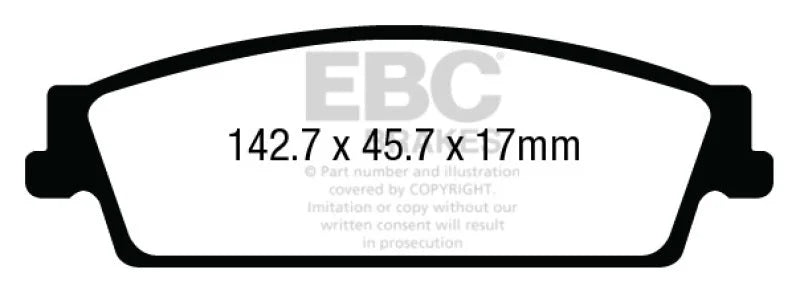 EBC - Rear Yellowstuff Pad PN DP43022R