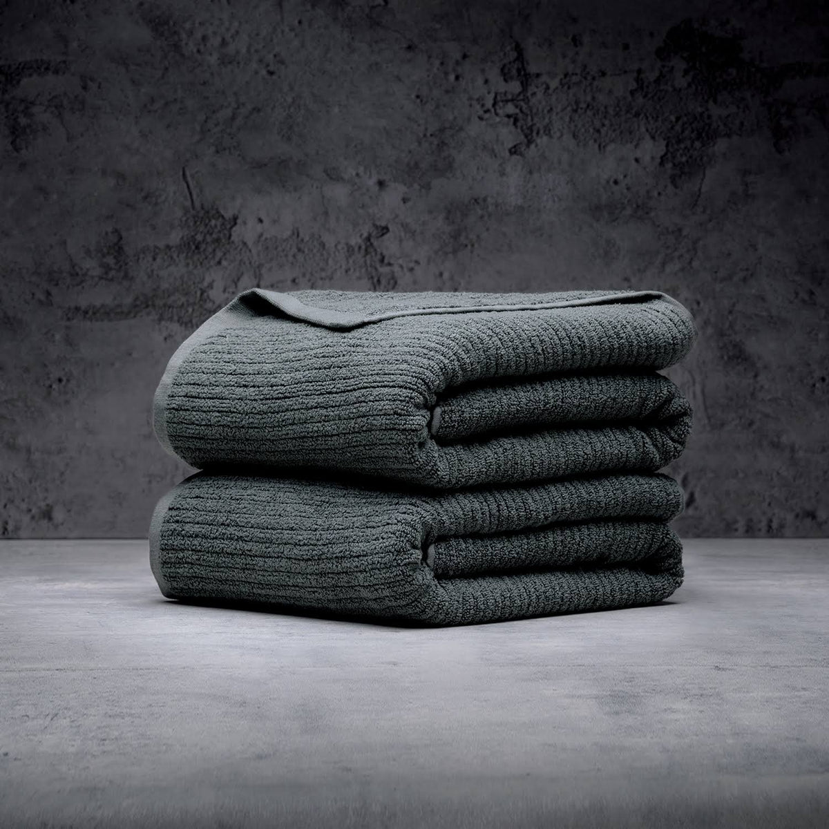LUXOME Plush Performance 2-Piece Bath Sheet Set | Oversized for 50% More Coverage | Highly Absorbent | 36" W x 70" L | Fossil (Charcoal)