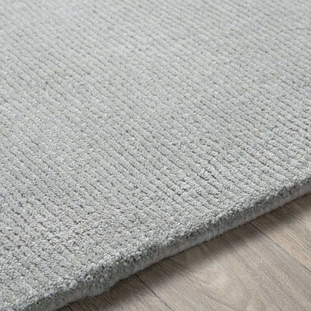 Crowe Hand Loomed Wool Gray Area Rug AllModern Rug Size: Rectangle 6' x 9' - Product image 1