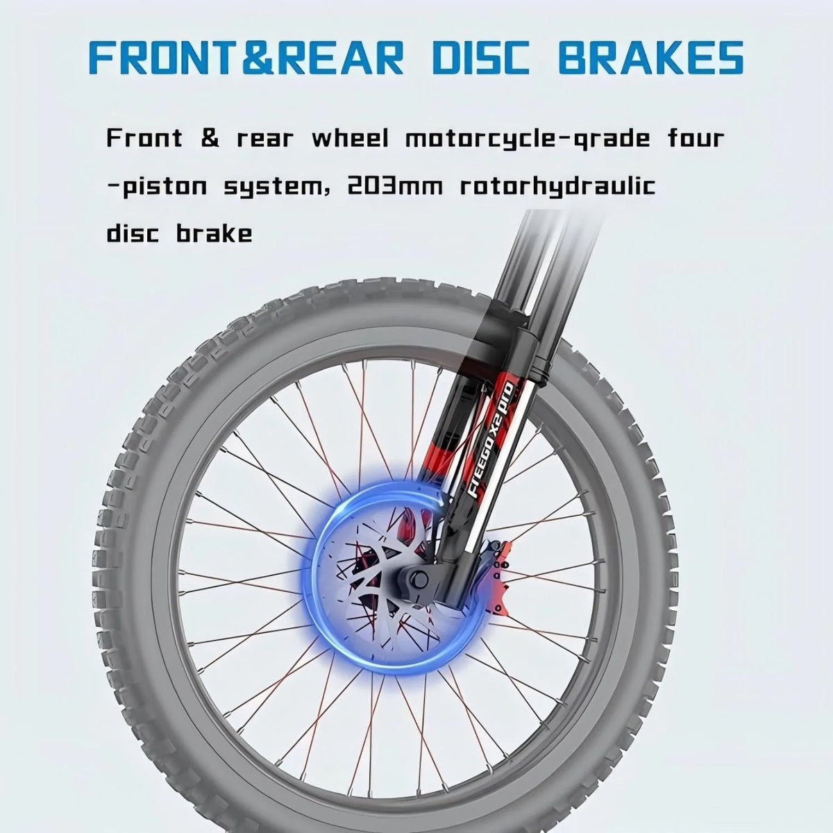 40MPH Electric Bicycle, Dual - Mode Electric Dirt Bike 3000W(Peak)Freego Nova3 Electric Motorcycle Bike - Product image 13