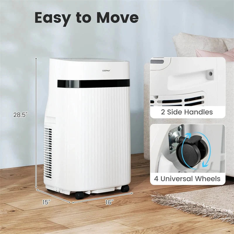 12000 BTU Portable Air Conditioner, 3-in-1 AC Unit with Fan, Dehumidifier & Sleep Mode, 24H Timer - Product image 7