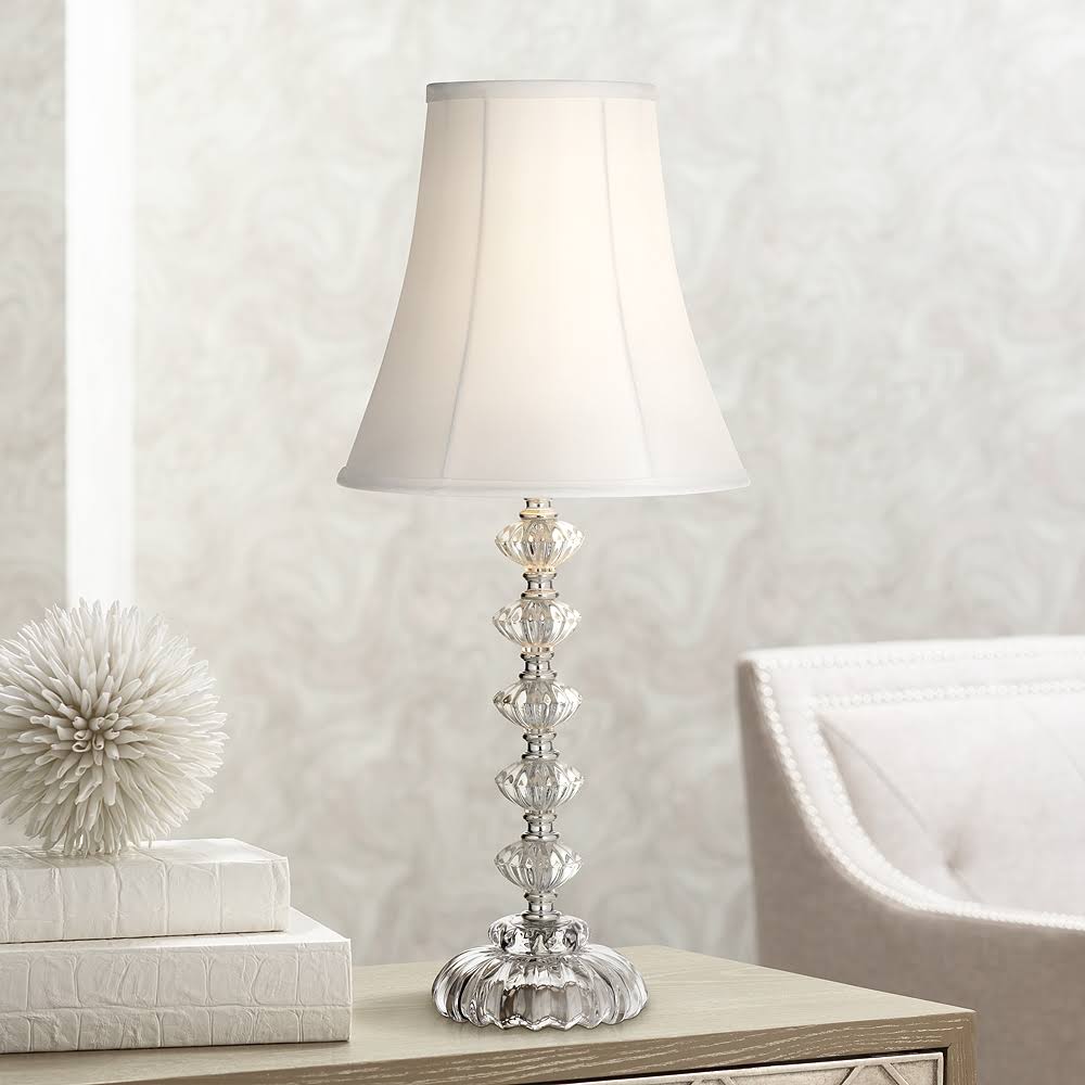 360 Lighting Bohemian Clear Stacked Glass Table Lamp or Pick Up - Product image 1