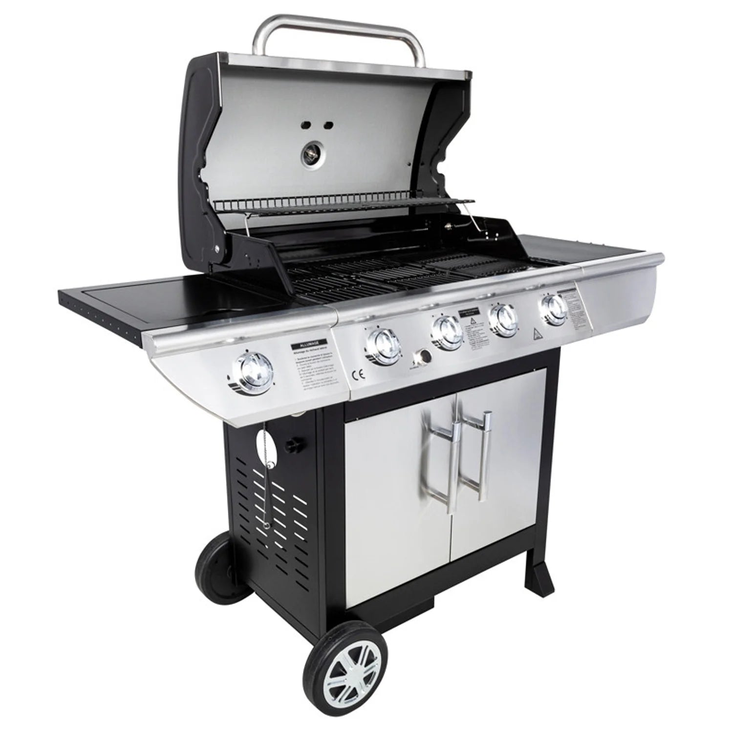BRISBANE gas barbecue - 4 14kW burners + Somagic stove -