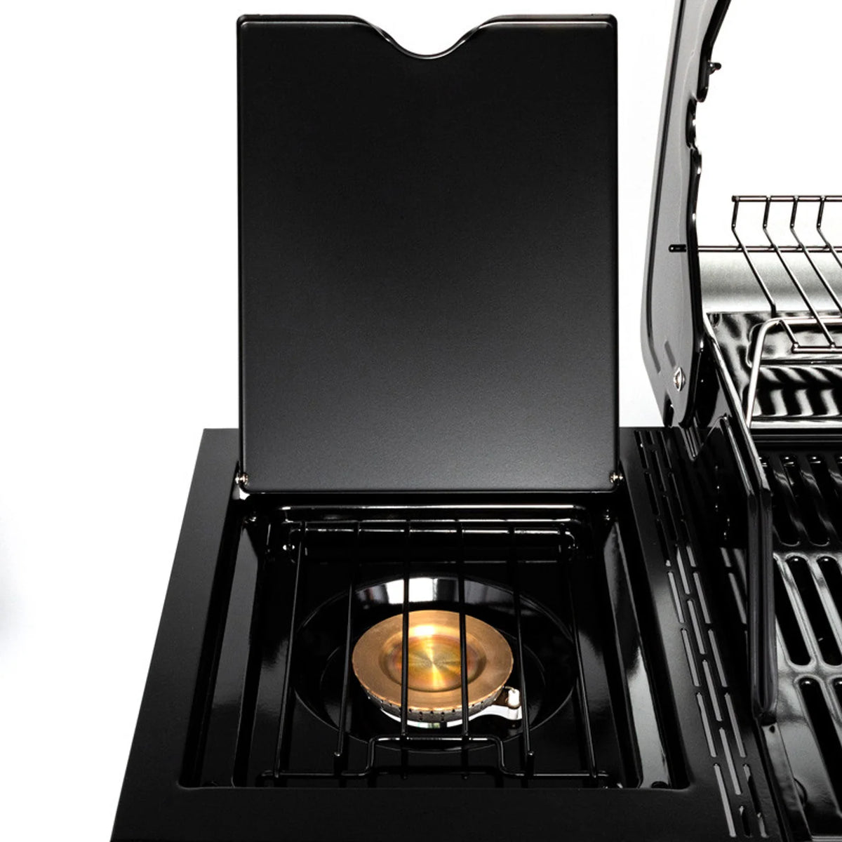 BRISBANE gas barbecue - 4 14kW burners + Somagic stove -