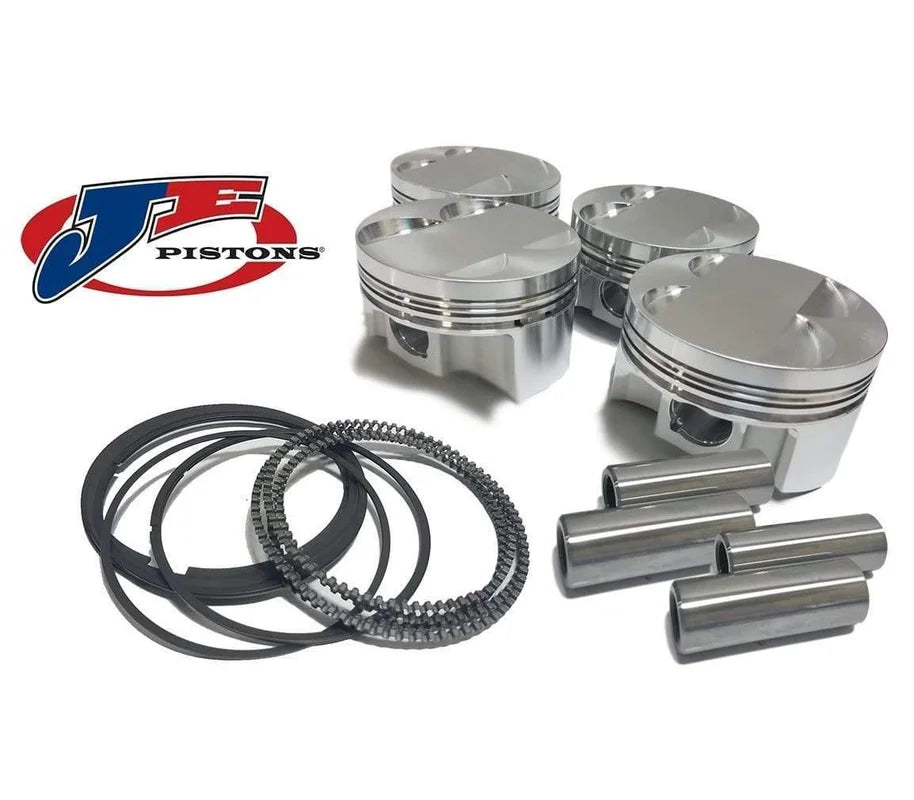 22mm Pin Piston Set By JE - 82.5mm Standard Bore - 9.6: 1 CR - Stock Stroke - 92.8mm - VW/Audi 2.0T TSI