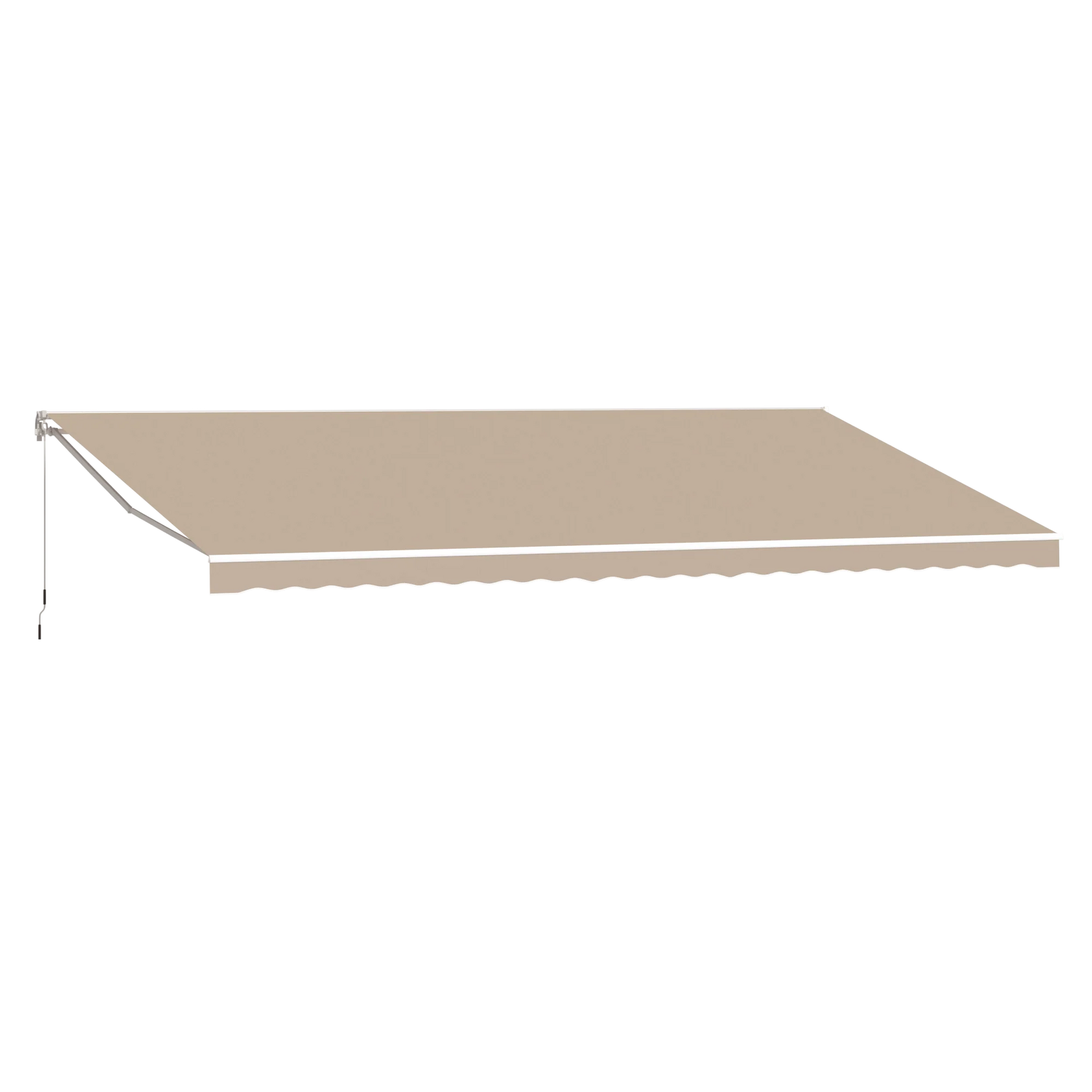 AECOJOY 20'x10' Manual Retractable Awning Sun Shade, Patio Awning Canopy