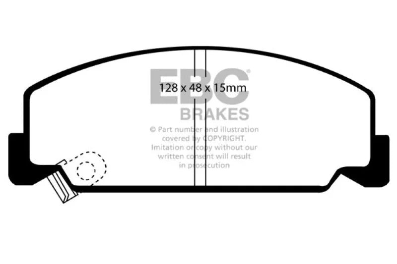 EBC - Front Greenstuff Pad PN DP2911
