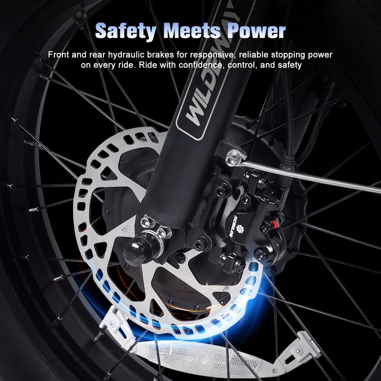 Wildeway Folding Dual Motors 2000W Mountain Bike for Adult, UL2849 48V 32AH Removable Battery Ebike - Product image 8