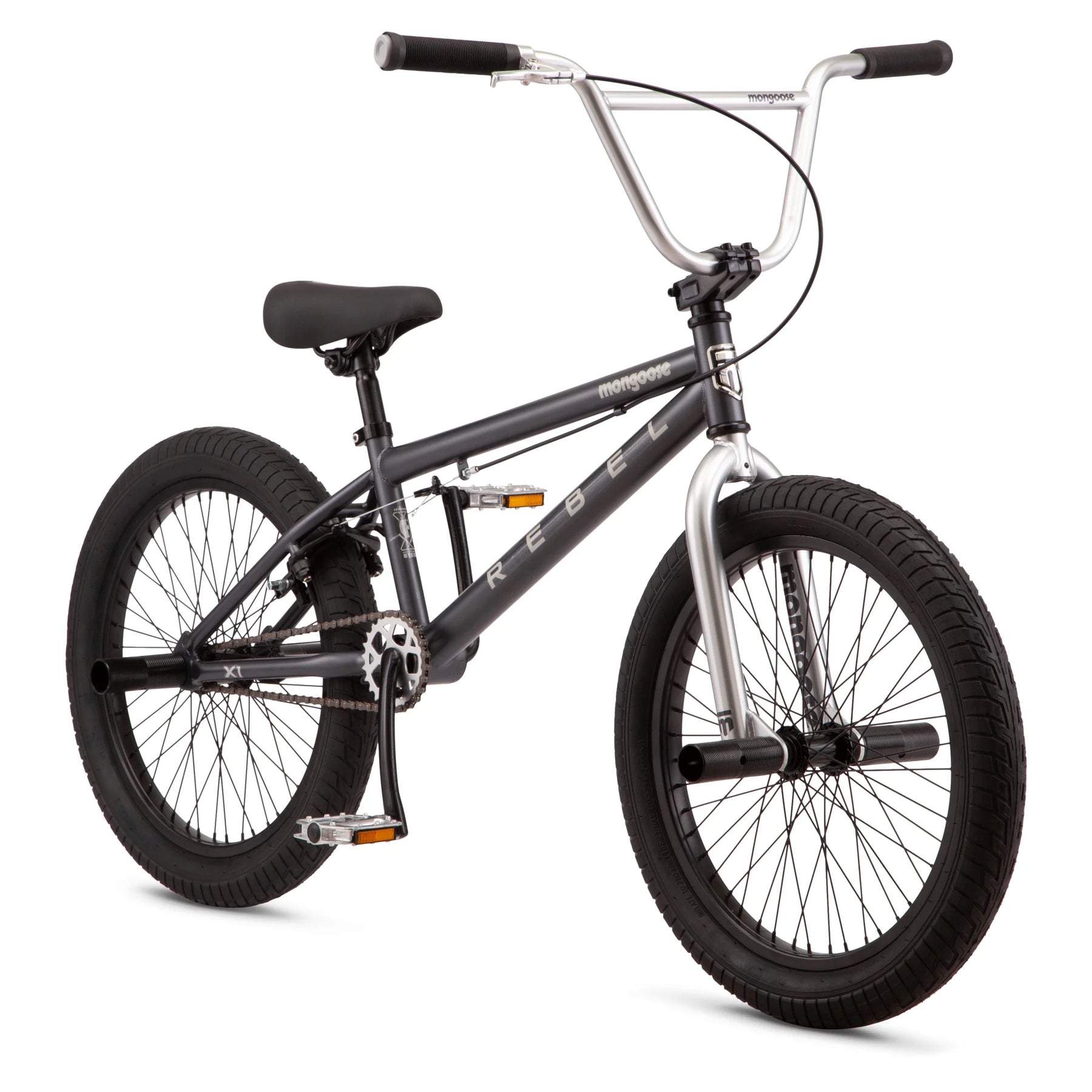 Mongoose Rebel X1 BMX Bike, 20 - In. Wheels, Kids Ages 7 - 14 Years, Gray Child Bicycle - Product image 2